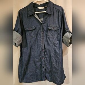 St. John's Bay Navy Denim Shirt